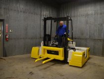 Probe end-effector on the Mobulator—the manipulator system which an operator functions from the driver's station.